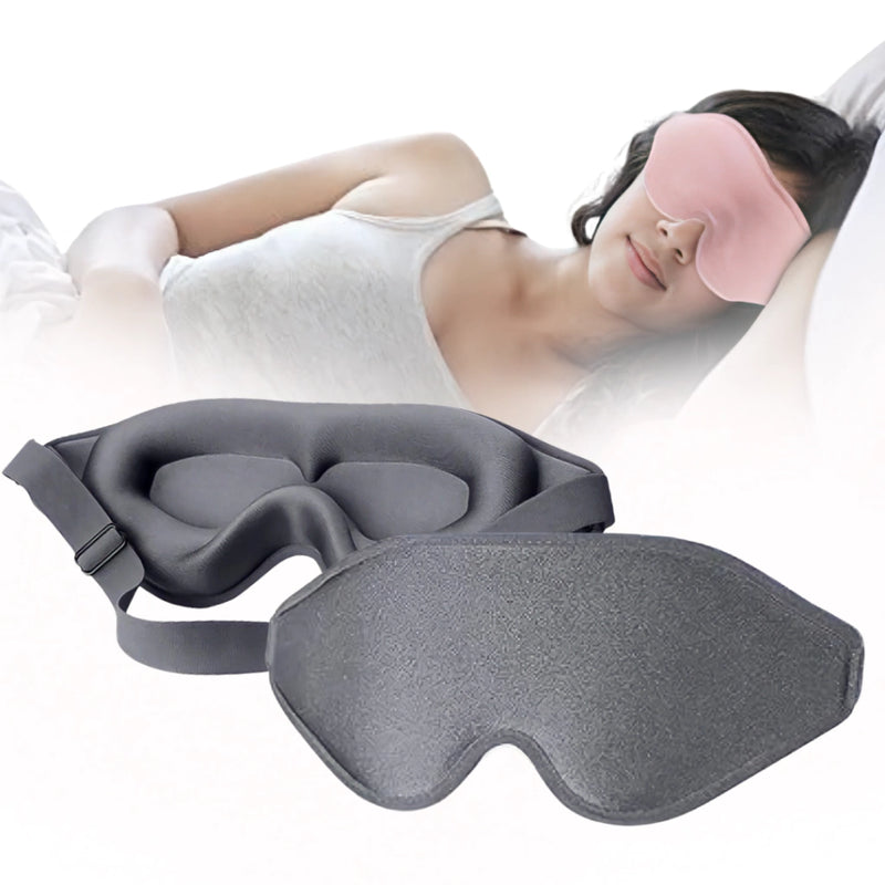 Máscara de Dormir 3D com Bloqueio Total de Luz