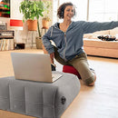 Travesseiros de perna de elevação de PVC Travesseiro de pé Travesseiro de perna inflável Almofada de joelho leve Travesseiro de cunha portátil