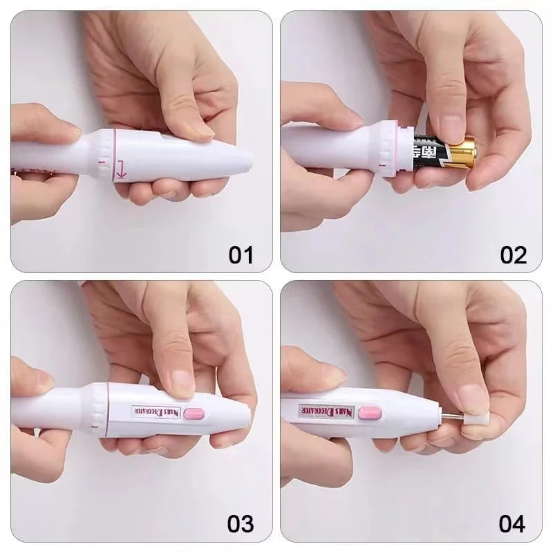 Lixadeira Elétrica para Unhas - Manicure e Pedicure Profissional em Casa