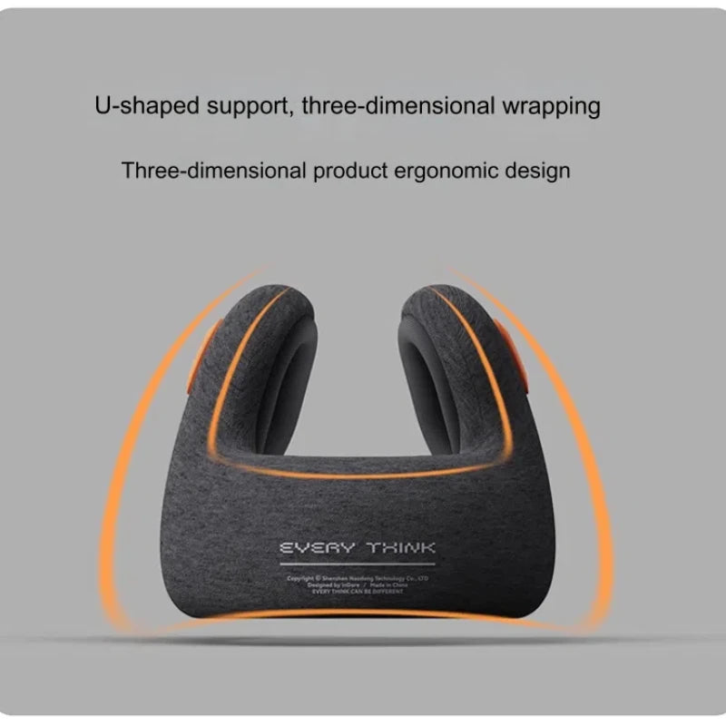 Apoio de Pescoço Viagem 360° – Suporte Cervical com Isolamento de Ruído e Espuma de Memória