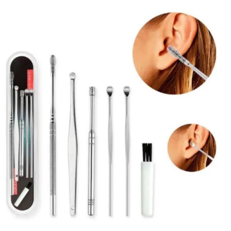 Kit Removedor de Cera de Ouvido com 6 Peças - Higiene e Segurança para sua Audição