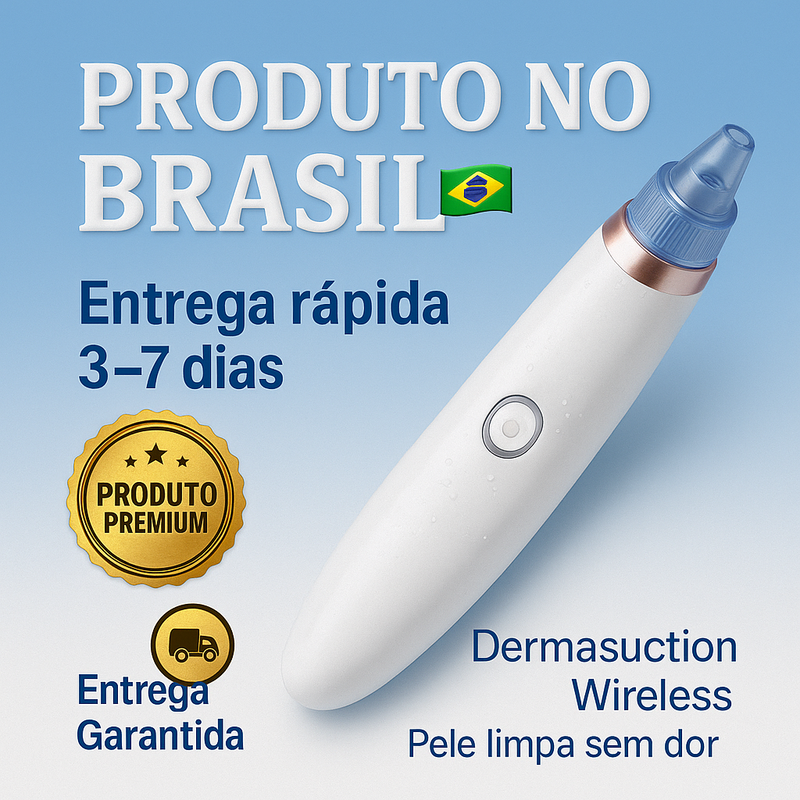 Removedor de Cravos a Vácuo Sem Fio - Limpeza Profunda e Cuidados com a Pele