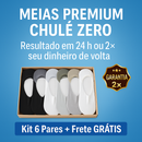 Meias Flex Confort com Tecnologia Revolucionária que Elimina 99.9% do Mau Odor em Minutos - Todos as cores (6 pares) / Único tamanho - 37 ao 45