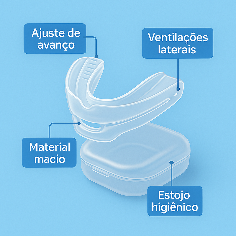 Boquilha de Conforto Noturno 2-em-1 – Ajuste e Bem-Estar ao Dormir