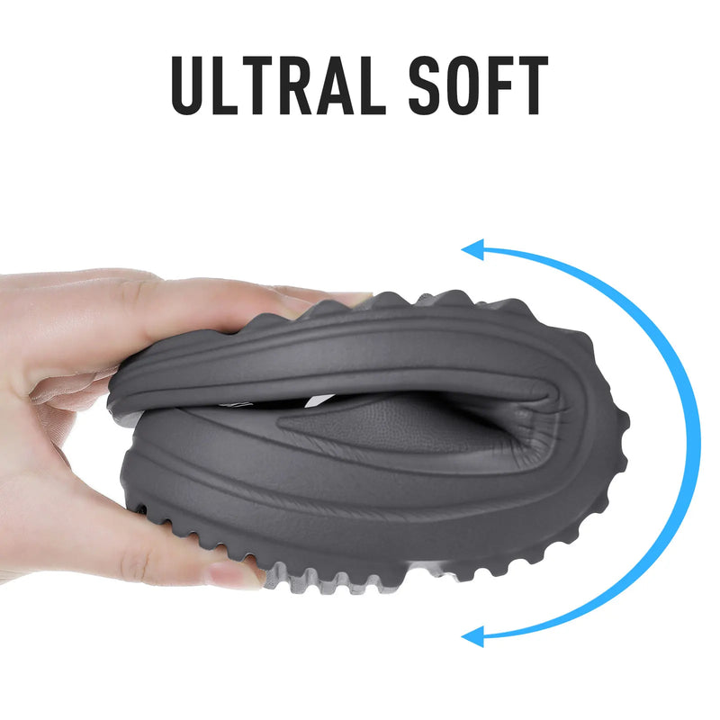 Shevalues sandálias ortopédicas masculinas moda casais praia flip flop verão ao ar livre sandálias macias com suporte de arco slides de banheiro