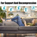 Travesseiros de perna de elevação de PVC Travesseiro de pé Travesseiro de perna inflável Almofada de joelho leve Travesseiro de cunha portátil