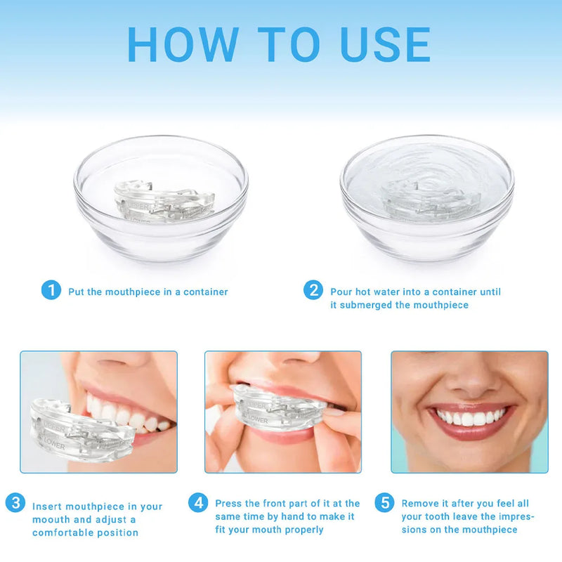 Anti ronco protetor bucal, Melhorar o bruxismo dos dentes do sono, Ronco Stop Ronco Dispositivo, Mouthguard para parar o ronco