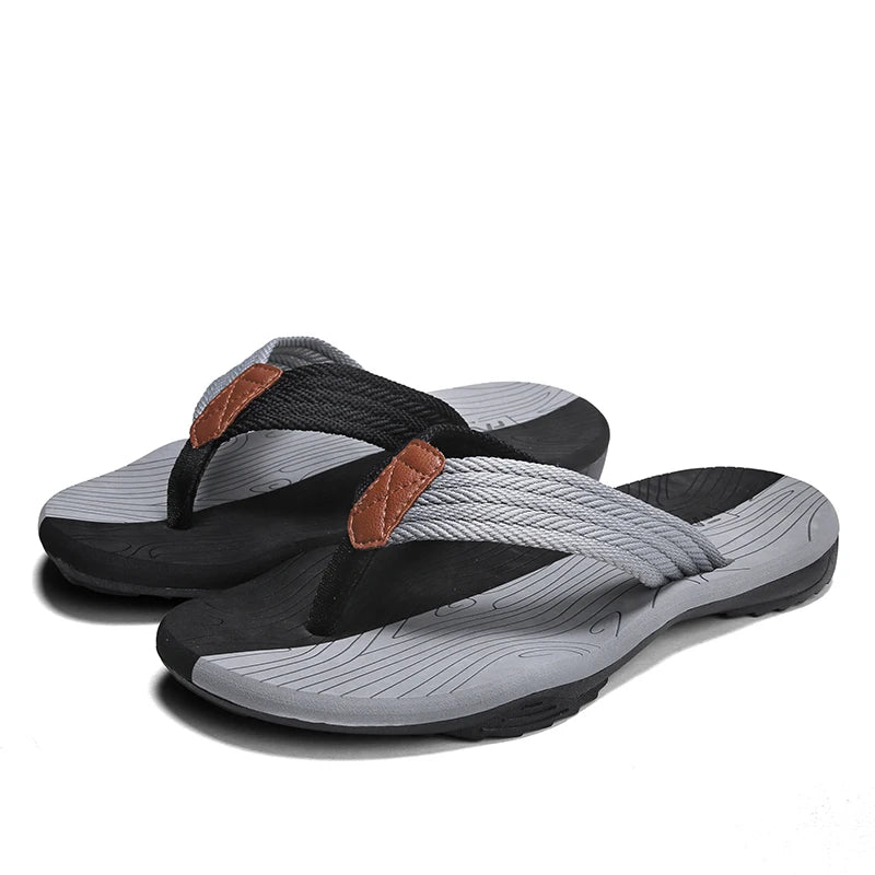 Chinelos masculinos verão flip flops marca moda ao ar livre confortável casual slides sapatos antiderrapantes sandálias de praia 6 cores