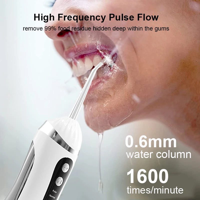 Dentes água flosser elétrica irrigador oral portátil casa limpeza dental recarregável à prova dwaterproof água ferramenta de remoção tártaro