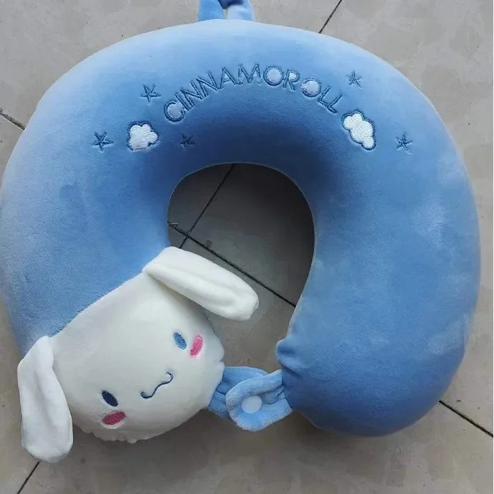 Animal dos desenhos animados em forma de u travesseiro de espuma de memória recuperação lenta pescoço apoio carro viagem nap travesseiro confortável tecido macio