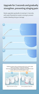 Dentes água flosser elétrica irrigador oral portátil casa limpeza dental recarregável à prova dwaterproof água ferramenta de remoção tártaro