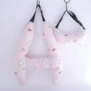 Assento de carro segurança pescoço travesseiro bonito criança e adulto carro dormir pescoço cabeça apoio em forma de h travesseiro de viagem almofada criança mulheres ferramentas