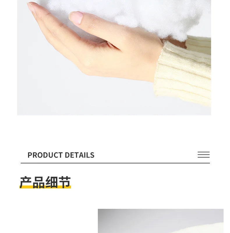 Travesseiro portátil em forma de u para carro, travesseiro de proteção de pescoço de desenho animado para viagem ao ar livre, travesseiro de avião, acessórios para carro