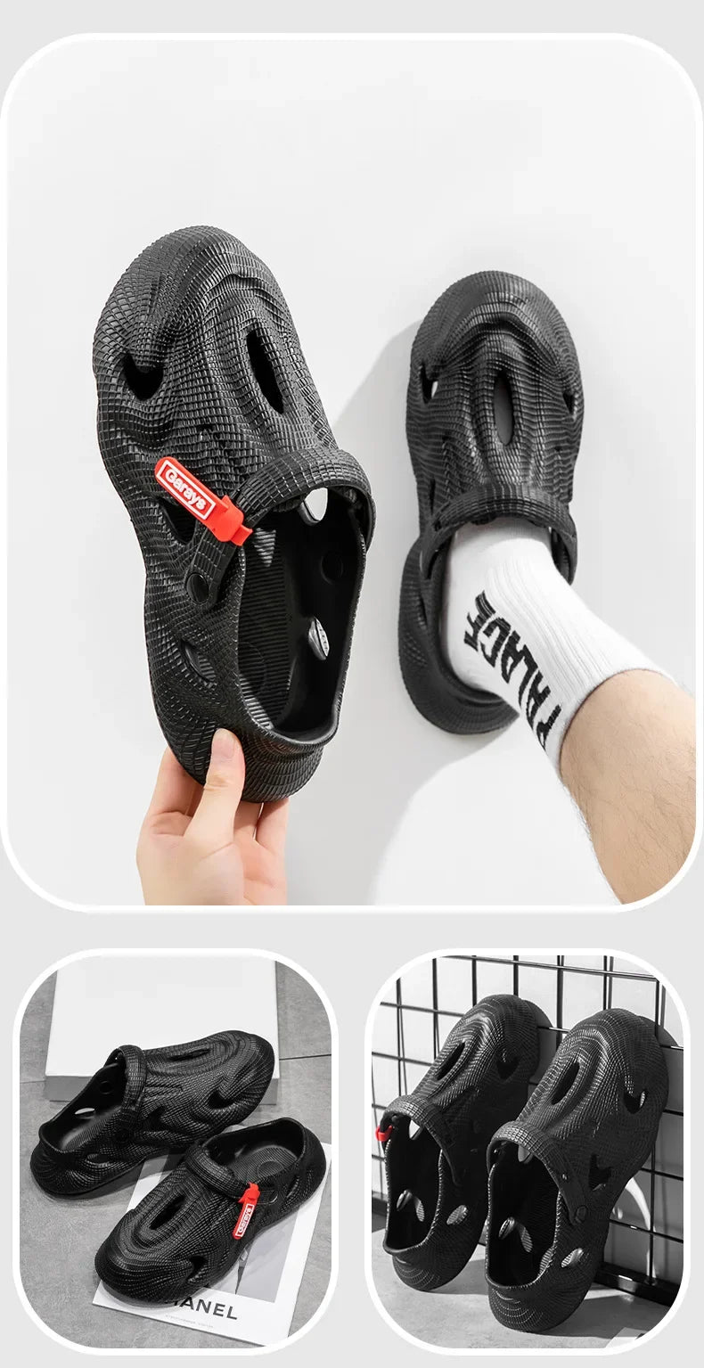 Eva Sandal Lightweight Summer Slippers For Men And Women Breathable Non-Slip EVA Dry Wedges Platform Sandals Fashion Outdoor Wea