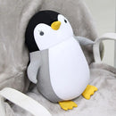 2 em 1 em forma de u bonito pinguim pescoço travesseiro viagem pescoço travesseiro mutável dos desenhos animados pescoço travesseiro para acampamento caminhadas