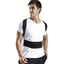 Cinta de Correção Postural Anti-Corcunda para Adultos - Preto