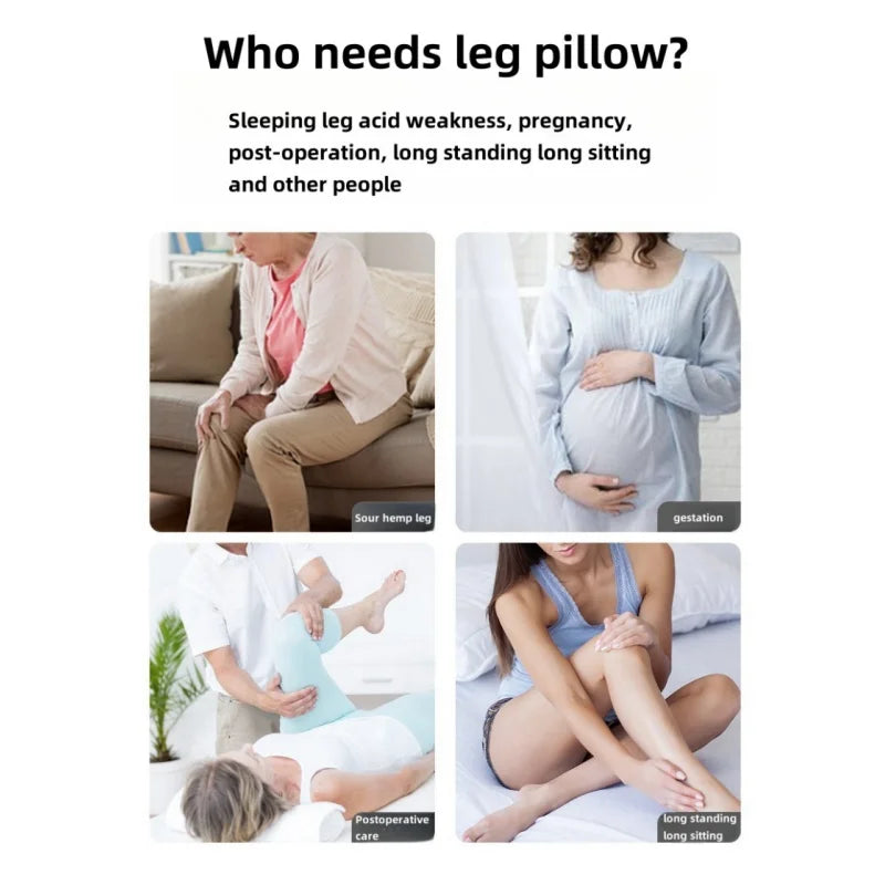 Almofada ergonômica de espuma de memória para pernas e pés, almofada de suporte para alívio do estresse, massagem, suporte para o corpo para grávidas