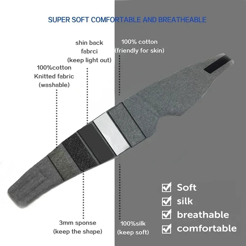 Máscara de Dormir 100% Algodão Seda | Conforto Absoluto para um Sono Perfeito