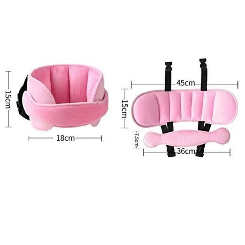 Assento de carro para bebês, suporte para cabeça, cinto de fixação ajustável para meninos e meninas, posicionador de sono, travesseiros de segurança para viagens