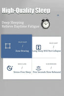 Travesseiro de pescoço 3D com alta elasticidade e sem colapso, proteção macia para pescoço, travesseiro de dormir para uma pessoa, roupa de cama para casa de hotel