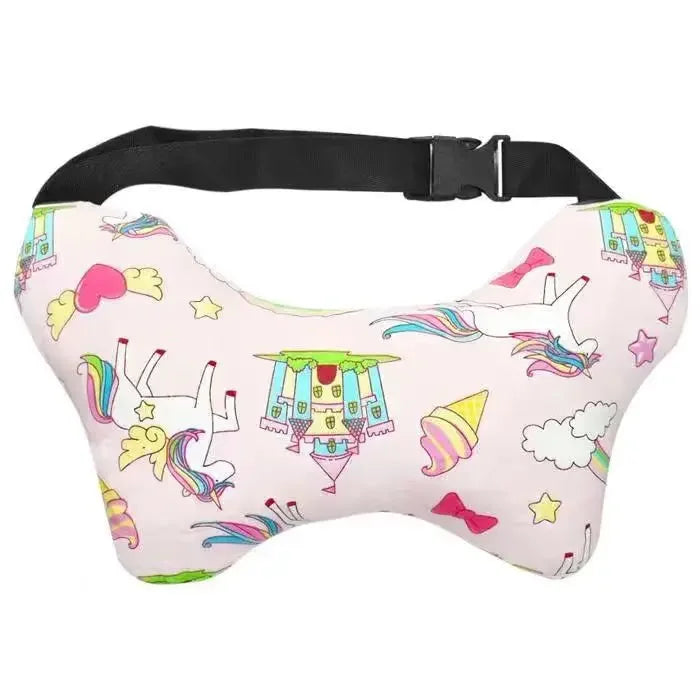 Pacote com 2 adoráveis almofadas de assento de carro ultramacio com cinto seguro – garantem cochilos refiados na marcha - Amagi de segurança aprimorada