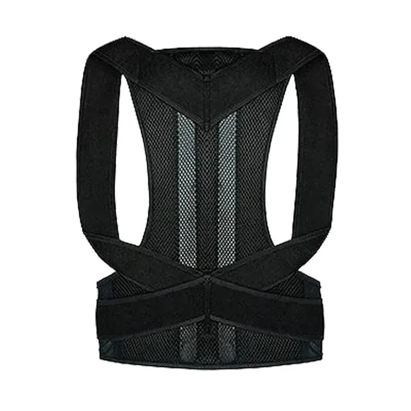 Cinta de Correção Postural Anti-Corcunda para Adultos - Preto