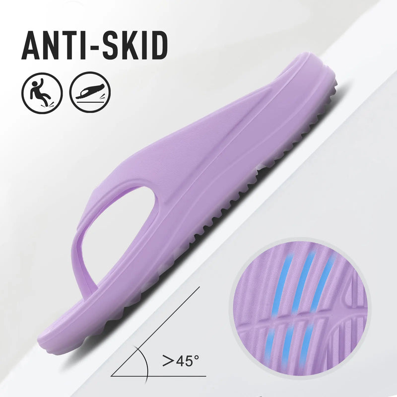 Shevalues sandálias ortopédicas masculinas moda casais praia flip flop verão ao ar livre sandálias macias com suporte de arco slides de banheiro