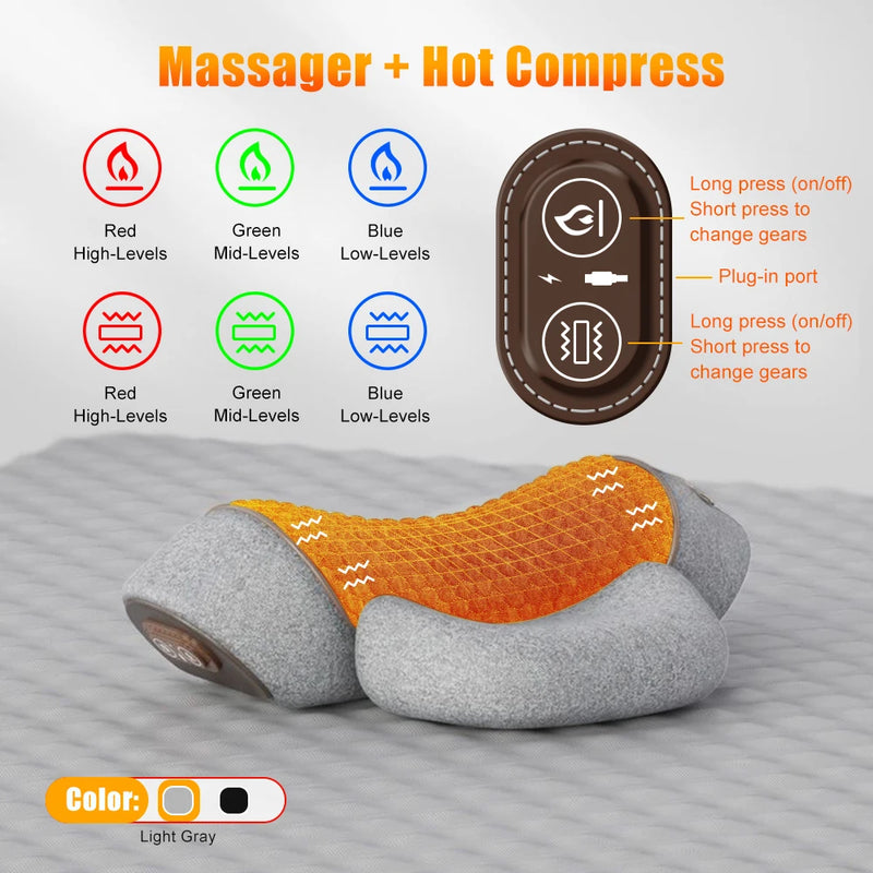 Massageador Cervical Elétrico com Terapia de Calor