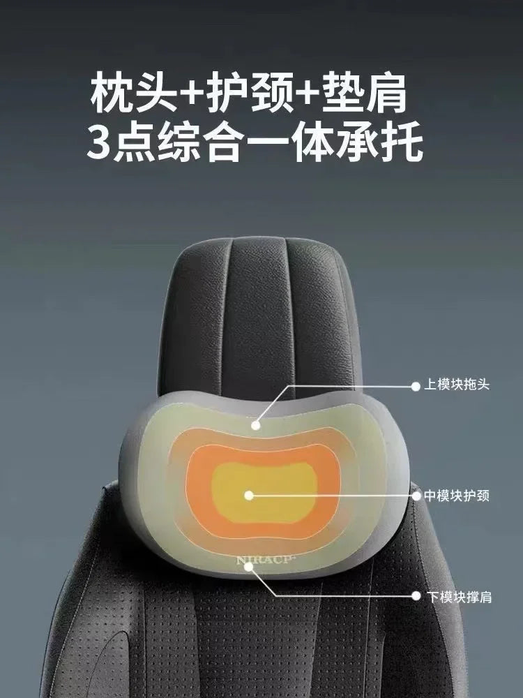 Encosto de cabeça do carro/suporte lombar travesseiro de pescoço do carro almofada de cintura encosto do assento do motorista almofada de carro condução apoio lombar suporte de cintura