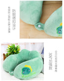 Travesseiro em forma de u dos desenhos animados travesseiro de pescoço protegendo travesseiro cervical travesseiro de pescoço em forma de u escritório bonito portátil avião vagão