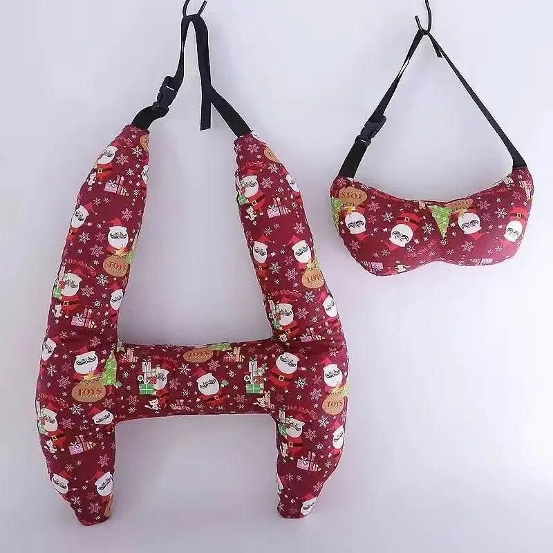 Pacote com 2 adoráveis almofadas de assento de carro ultramacio com cinto seguro – garantem cochilos refiados na marcha - Amagi de segurança aprimorada