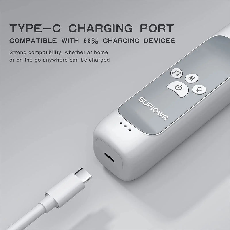 Aspirador nasal elétrico para bebês, dispositivo de sucção de nariz com bocal de silicone de qualidade alimentar, 3 modos de sucção e música calmante