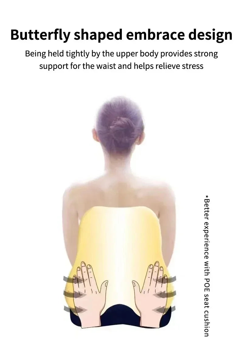 Almofada lombar de espuma de memória para cadeiras de jogos de escritório de carro e suporte de cintura pós-parto travesseiro multifuncional para alívio da dor