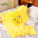 Travesseiro de pescoço em forma de u, brinquedo fofo de cochilo, anime pikachu, espuma de memória, travesseiro de viagem macio, travesseiro de dormir para almoço