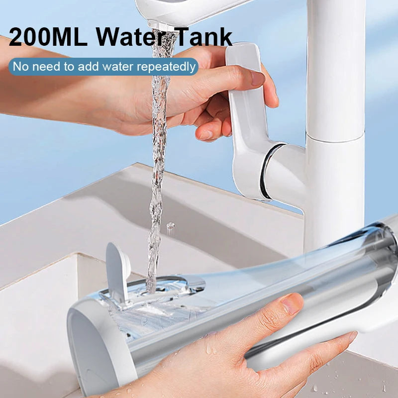 Dentes água flosser elétrica irrigador oral portátil casa limpeza dental recarregável à prova dwaterproof água ferramenta de remoção tártaro