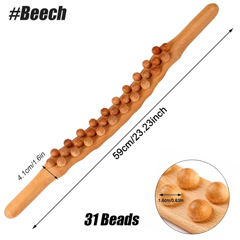 Bastão de Massagem em Madeira