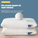 Travesseiro de pescoço 3D com alta elasticidade e sem colapso, proteção macia para pescoço, travesseiro de dormir para uma pessoa, roupa de cama para casa de hotel