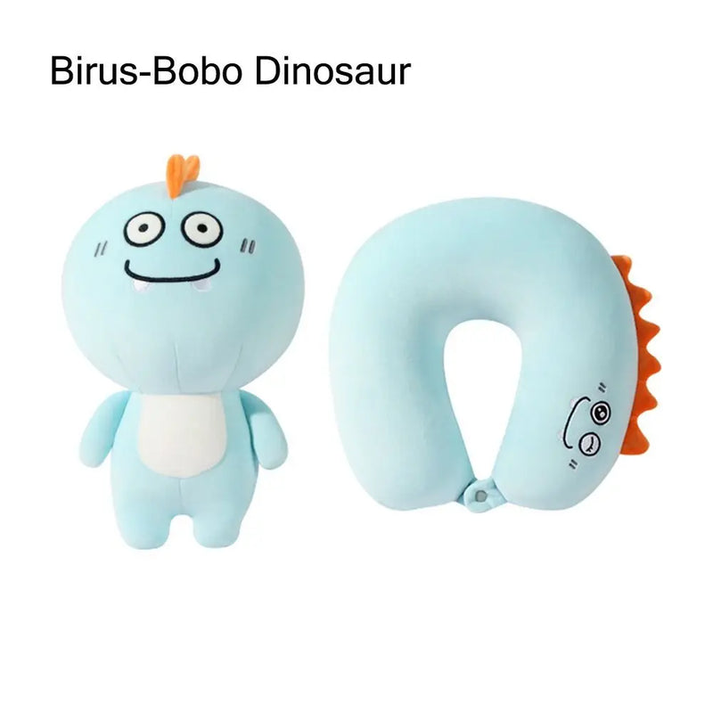 2 em 1 em forma de u bonito pinguim pescoço travesseiro viagem pescoço travesseiro mutável dos desenhos animados pescoço travesseiro para acampamento caminhadas