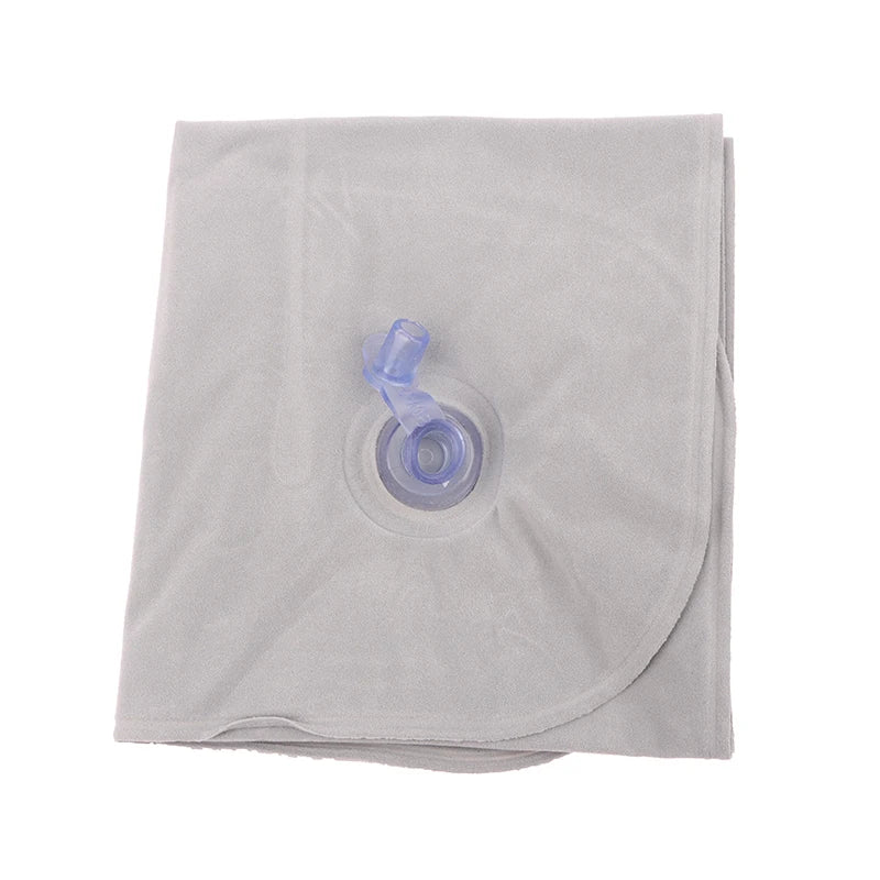 Travesseiro inflável portátil de pvc, travesseiro de ar para dormir, acampamento, viagem, caminhadas ao ar livre, vôo, dobrável, descanso de cabeça