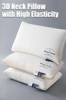 Travesseiro de pescoço 3D com alta elasticidade e sem colapso, proteção macia para pescoço, travesseiro de dormir para uma pessoa, roupa de cama para casa de hotel