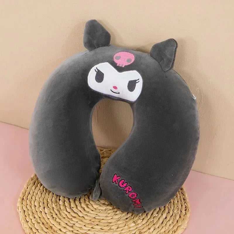 Animal dos desenhos animados em forma de u travesseiro de espuma de memória recuperação lenta pescoço apoio carro viagem nap travesseiro confortável tecido macio