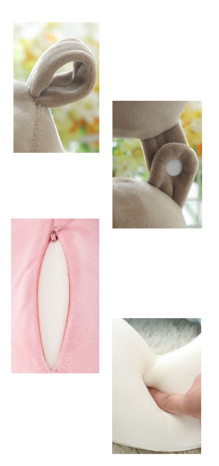 Travesseiro de pescoço de cor sólida recuperação lenta memória algodão em forma de u travesseiro de viagem de carro travesseiro de pescoço escritório bordado em forma de u travesseiro de cochilo