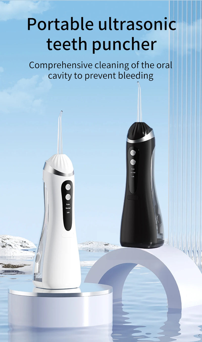 Dentes água flosser elétrica irrigador oral portátil casa limpeza dental recarregável à prova dwaterproof água ferramenta de remoção tártaro