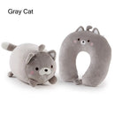 2 em 1 em forma de u bonito pinguim pescoço travesseiro viagem pescoço travesseiro mutável dos desenhos animados pescoço travesseiro para acampamento caminhadas