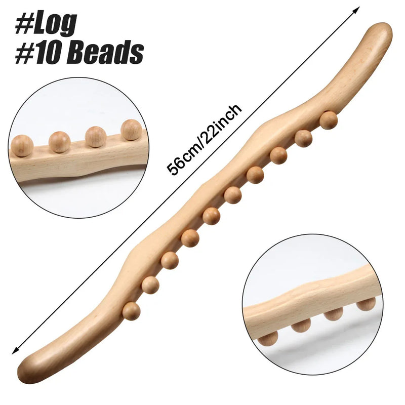 Bastão de Massagem em Madeira