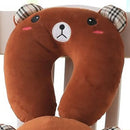 10 cores em forma de u pelúcia sono pescoço proteção travesseiro almofada de escritório bonito adorável travesseiros de viagem para crianças/adultos