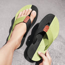Chinelos masculinos verão flip flops marca moda ao ar livre confortável casual slides sapatos antiderrapantes sandálias de praia 6 cores