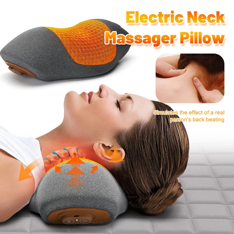 Massageador Cervical Elétrico com Terapia de Calor