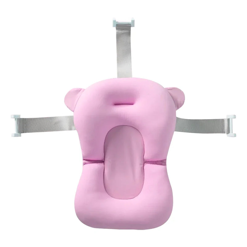 Anti-derrapante assento de almofada de banho flutuante para bebê recém-nascido, travesseiro anti-derrapante, suporta conforto e apoio, 0-12 meses