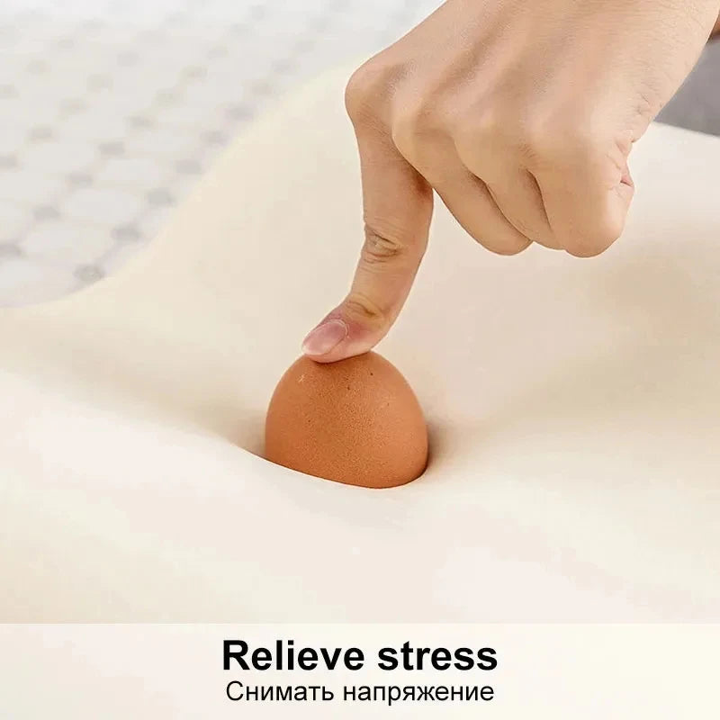 Travesseiro de espuma de memória para dormir, travesseiro lateral ajustável para pescoço, ombro, alívio da dor, travesseiro ortopédico de contorno jaf028